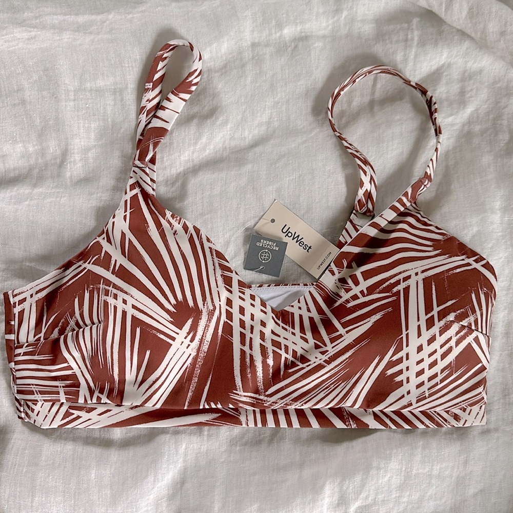 NWT UpWest swim bikini top only Large